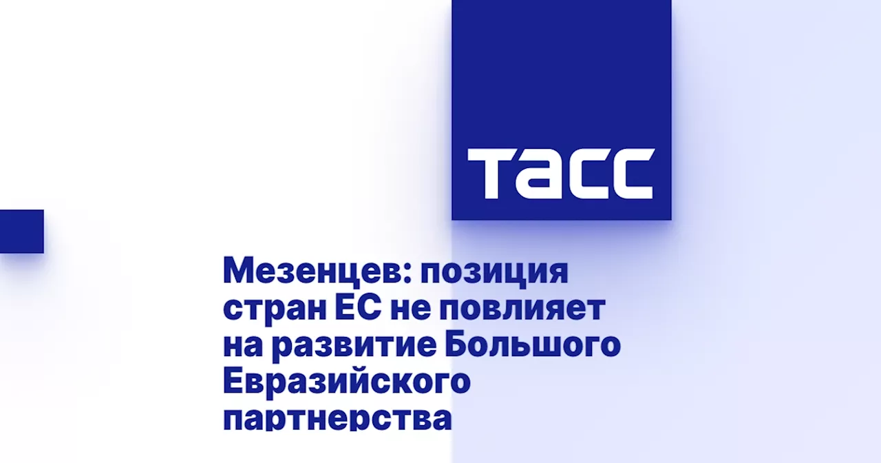 Мезенцев: позиция стран ЕС не повлияет на развитие Большого Евразийского партнерства