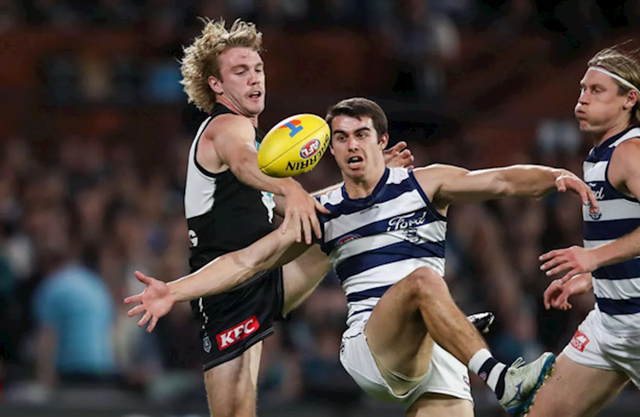 Mullin and Tuohy help Geelong to move within one win of AFL Grand Final