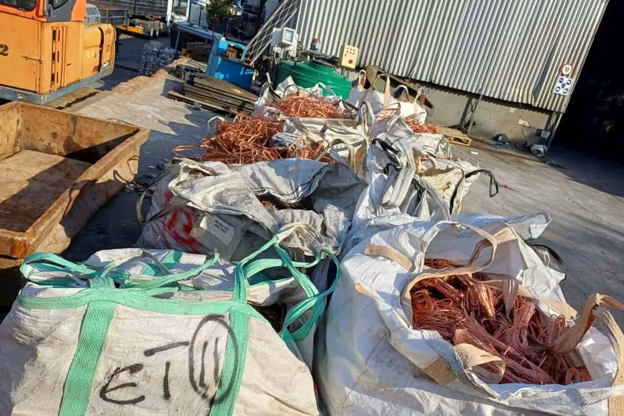 Man arrested after stolen copper cables worth R20 million recovered in Durban scrapyard