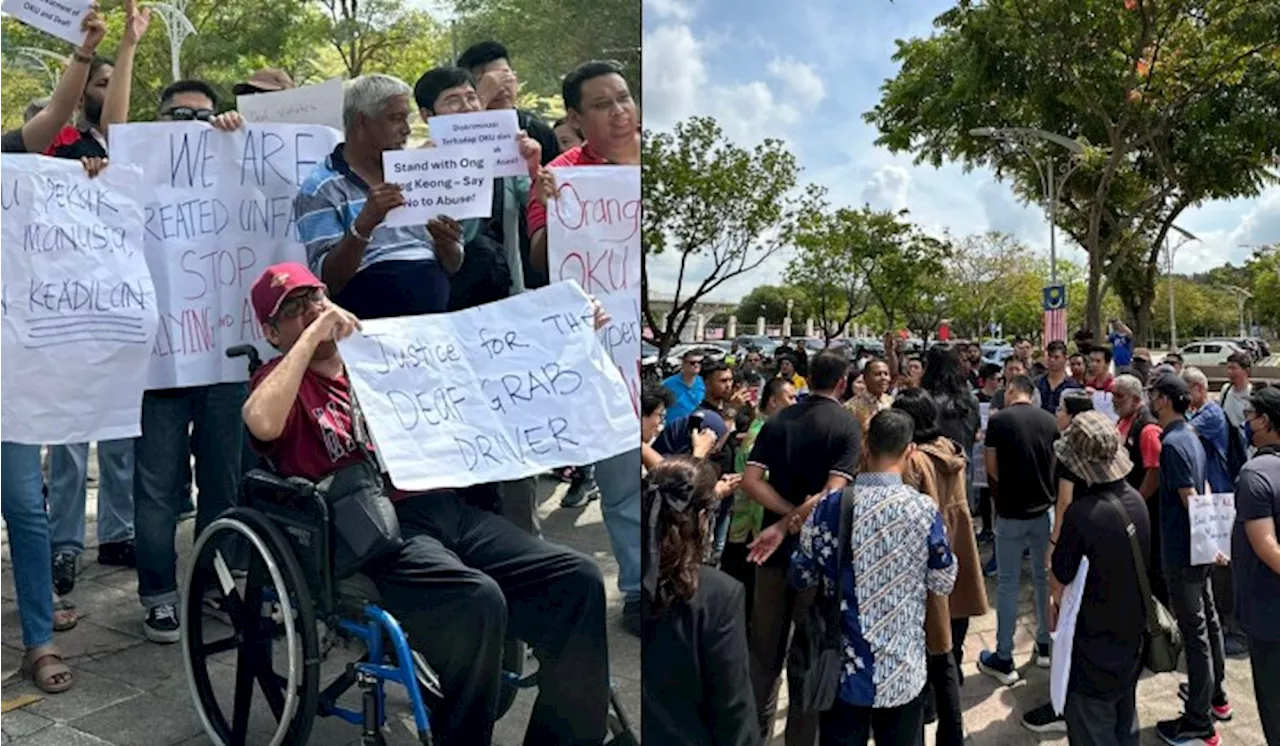 [Watch] Hundreds Demand Justice For Assaulted Deaf E-Hailing Driver, Call For Action From PMX