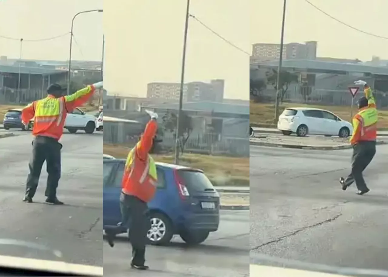 EISH WENA: South African traffic officer captured dancing on the road [Video]