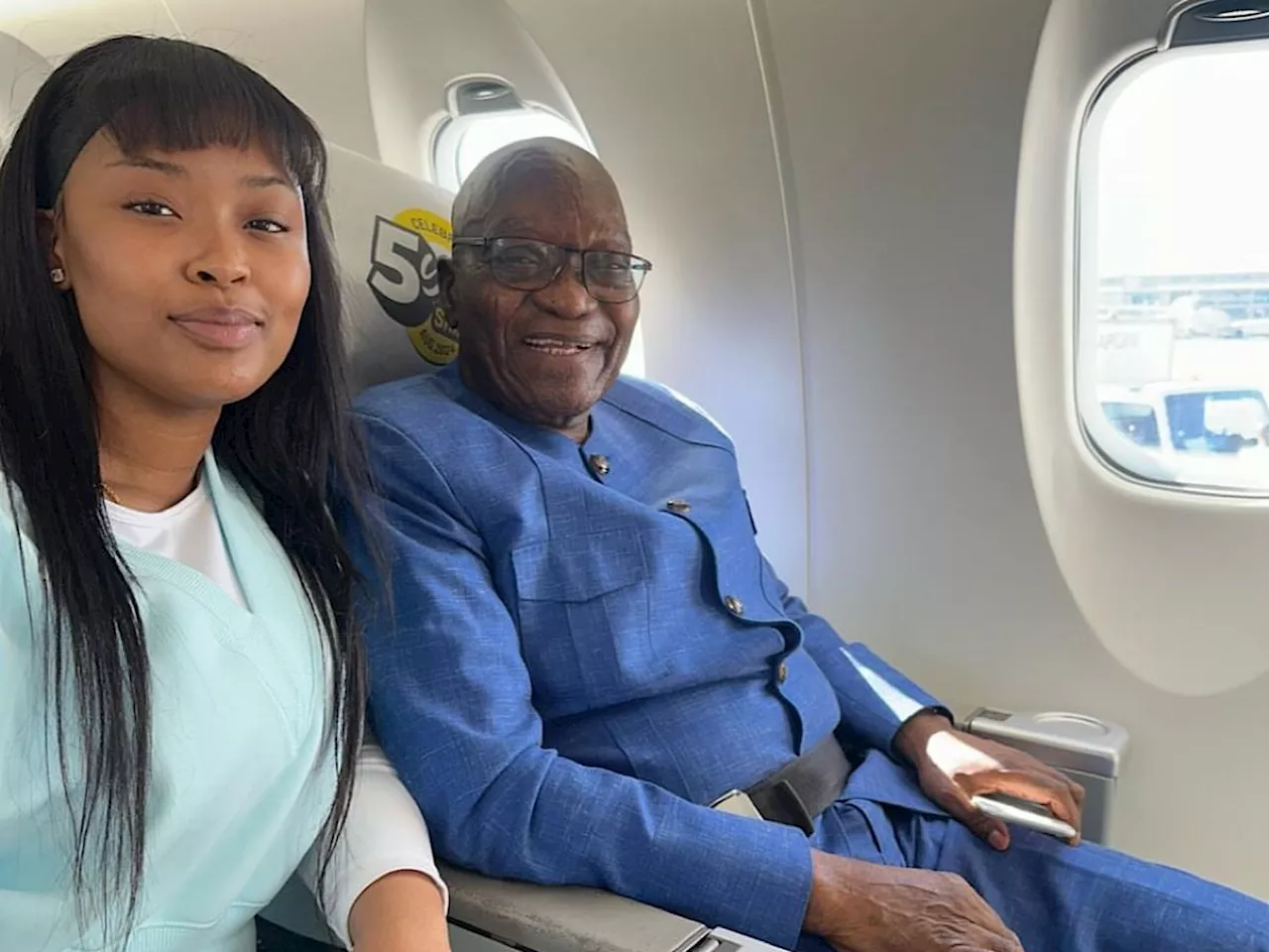 ‘He’s my grandad’: Cyan Boujee shares photos with Jacob Zuma