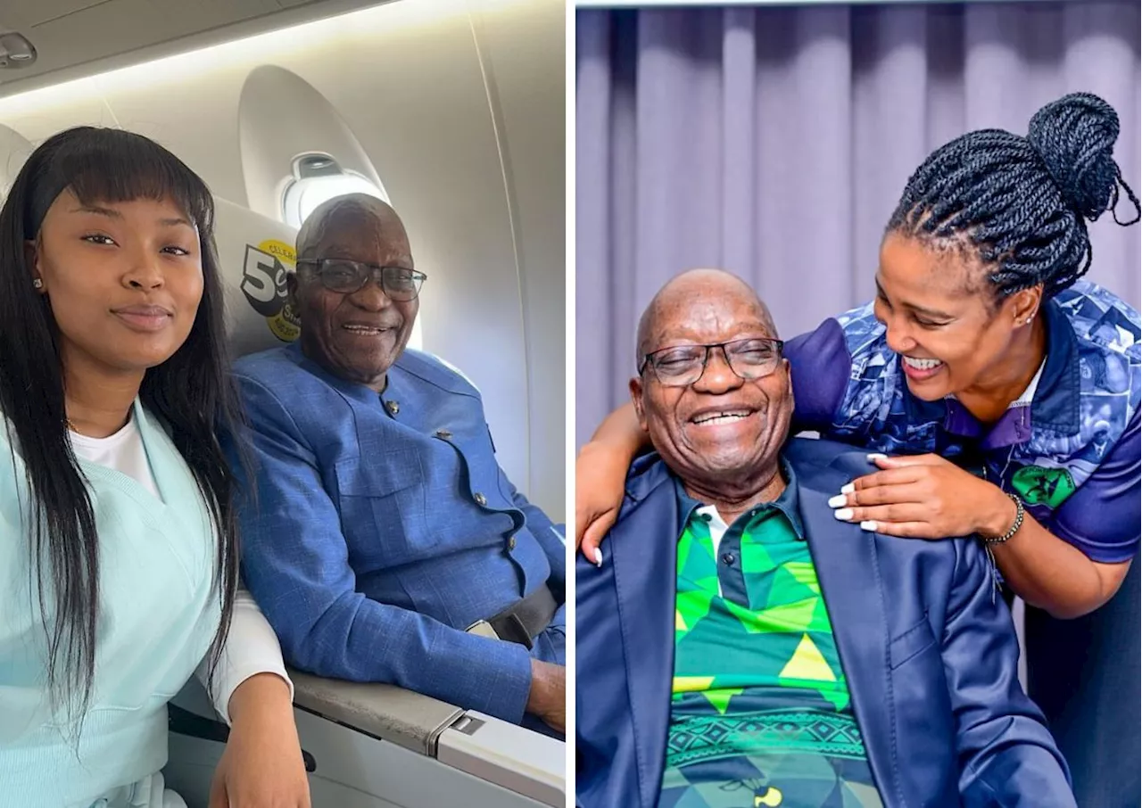 Ouch! Zuma’s daughter slams influencer’s ‘private jet’ pics with dad