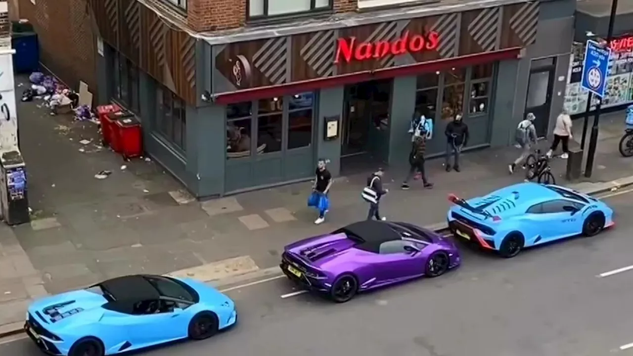 Watch hilarious moment three supercars worth over £1million receive instant karma for illegally parking...