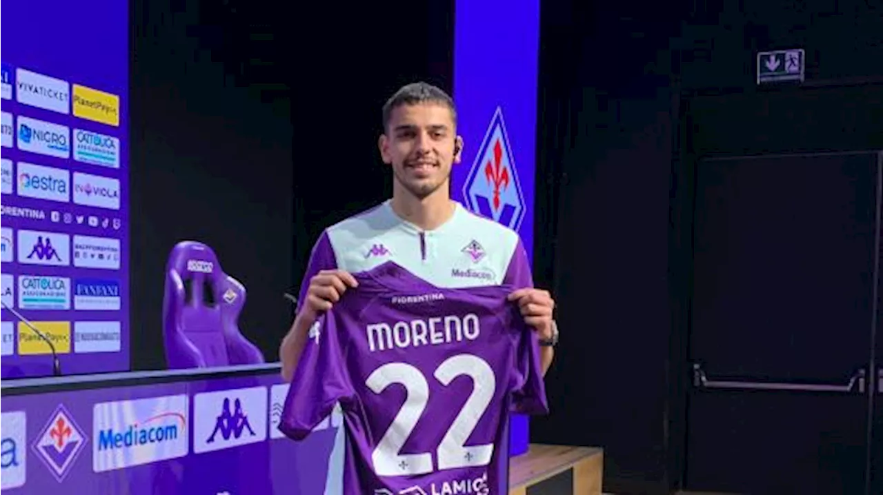 Fiorentina, Moreno: 'Se sono pronto o no lo deciderà il mister. Romero? Mi ha scritto'