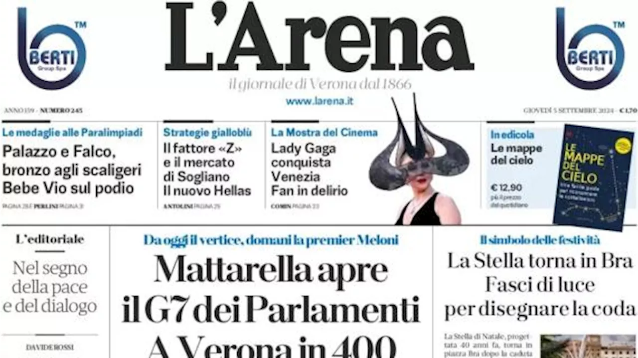 La prima de L'Arena: 'Il fattore 'Z' e il mercato di Sogliano: il nuovo Hellas'