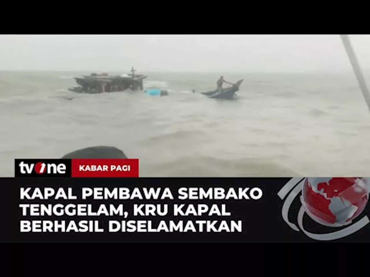 Kapal Kargo Tenggelam di Perairan Karimun, Penyelamatan Tiga Kru Berlangsung Dramatis