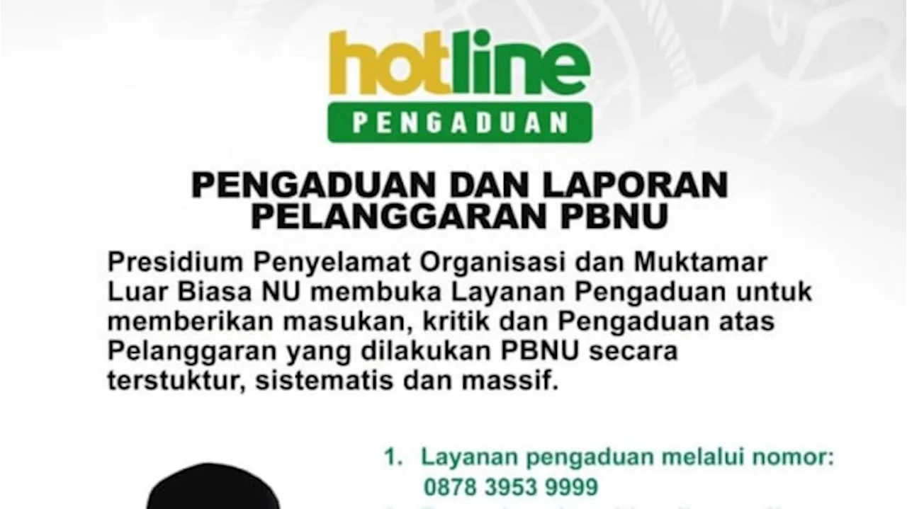 Alasan Presidium Penyelamat Organisasi Buka Hotline Pengaduan Dugaan Pelanggaran PBNU