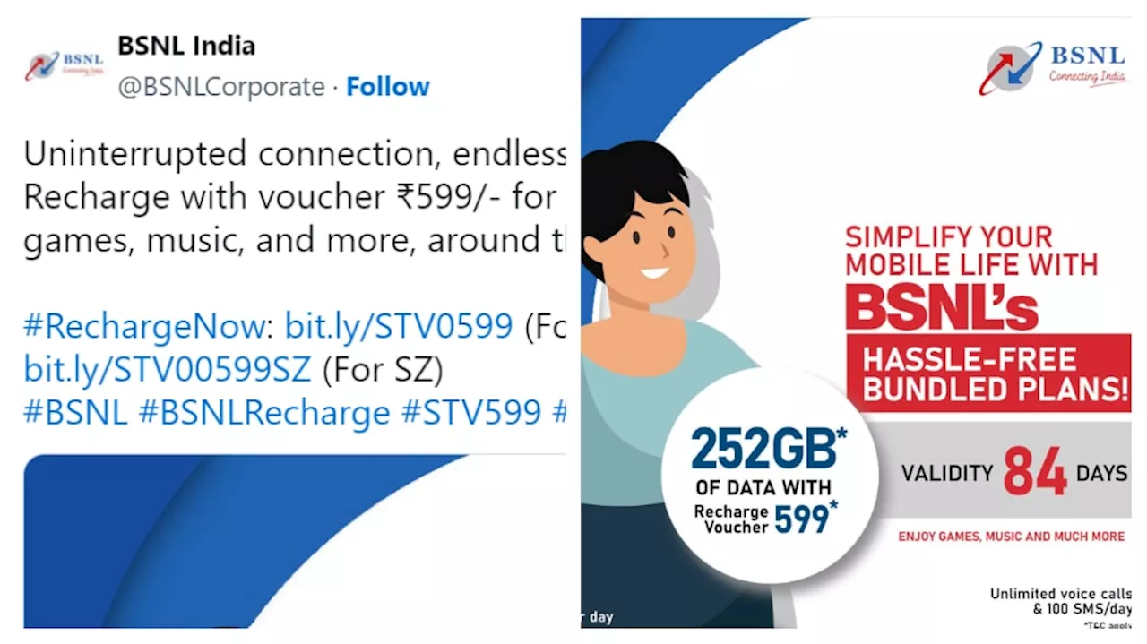 BSNL Bumper Offer: బంపర్‌ ఆఫర్ ప్రకటించిన BSNL.. అత్యంత చవకైన రూ.214 ప్లాన్‌ రోజుకు 3 జీబీ డేటా వ్యాలిడిటీ ఎంతో తెలుసా?