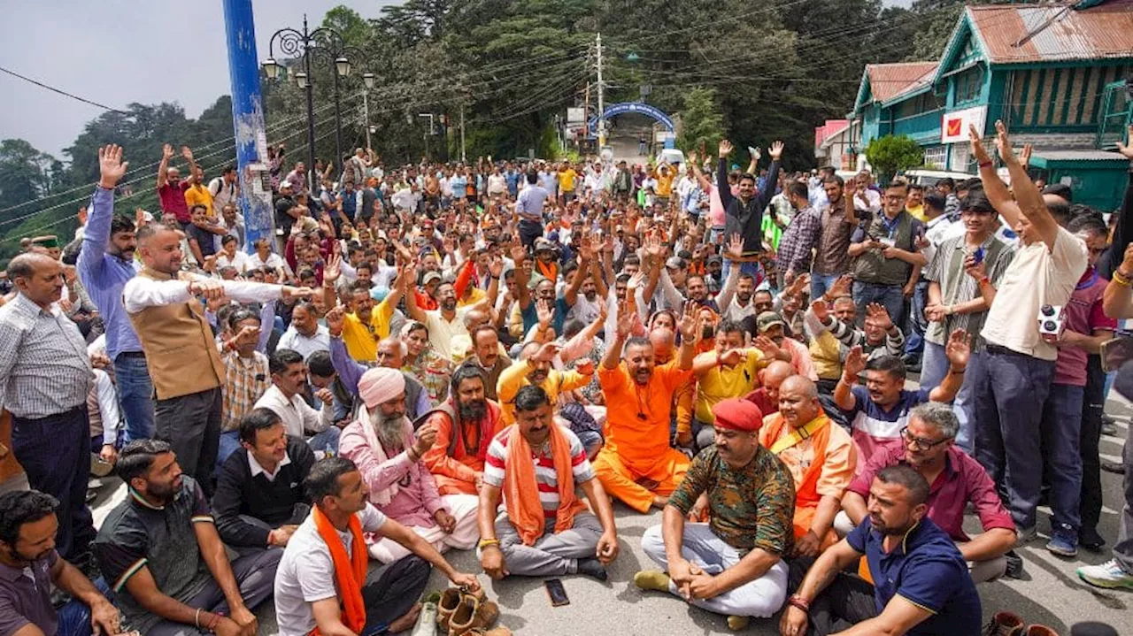 Himachal Pradesh: Mass Protest Erupt In Shimla Over Illegal Mosque