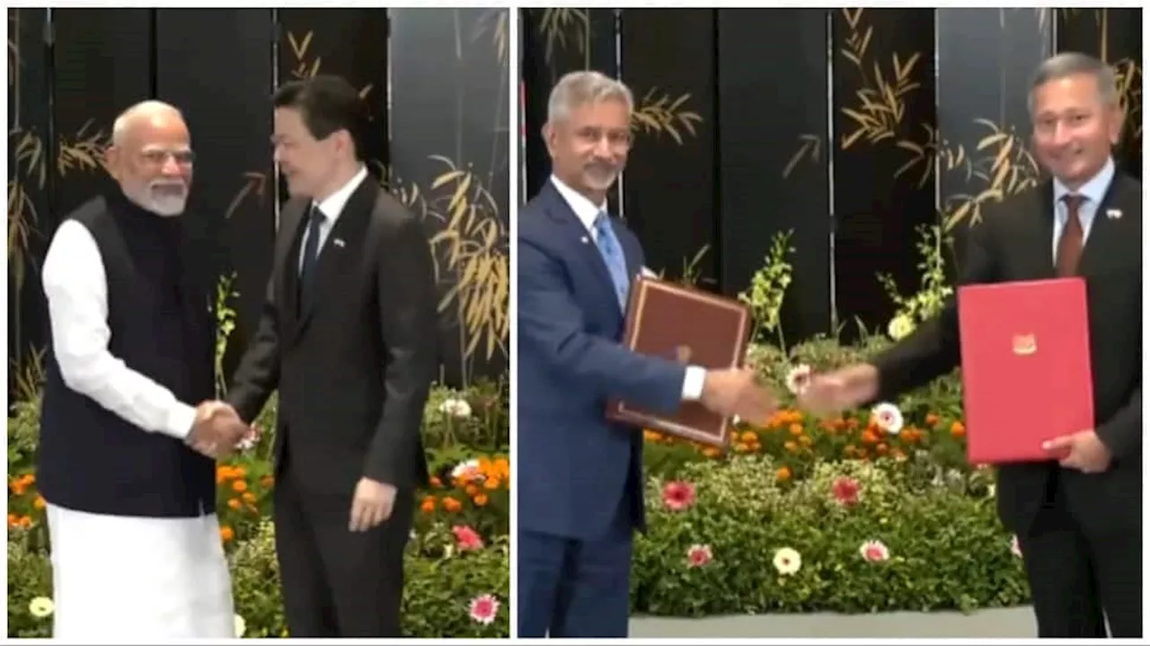 PM Modi Meets Singapore PM Lawrence Wong, Four MoUs Signed