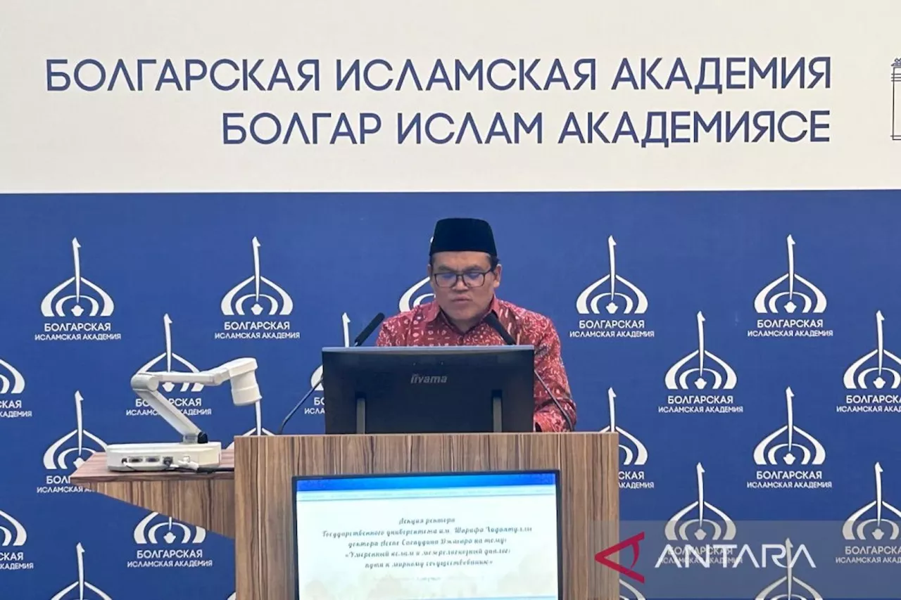 Rektor UIN Jakarta perkenalkan Pancasila kepada umat Muslim di Rusia