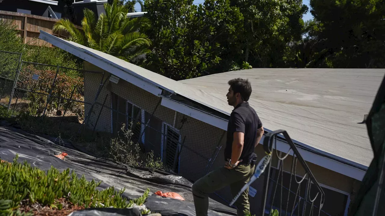 Landslides And Mudslides In a landslidestricken town in California