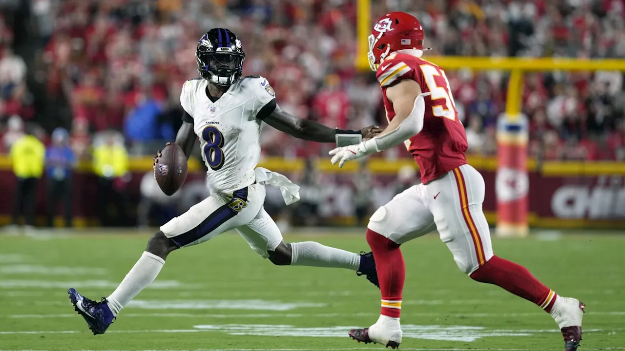 Lamar Jackson desperately rallies Ravens, falls 27-20 to Chiefs for 5th loss in 6 meetings