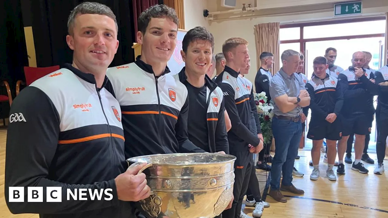 All-Ireland: Sam Maguire visits school of 14 Armagh players