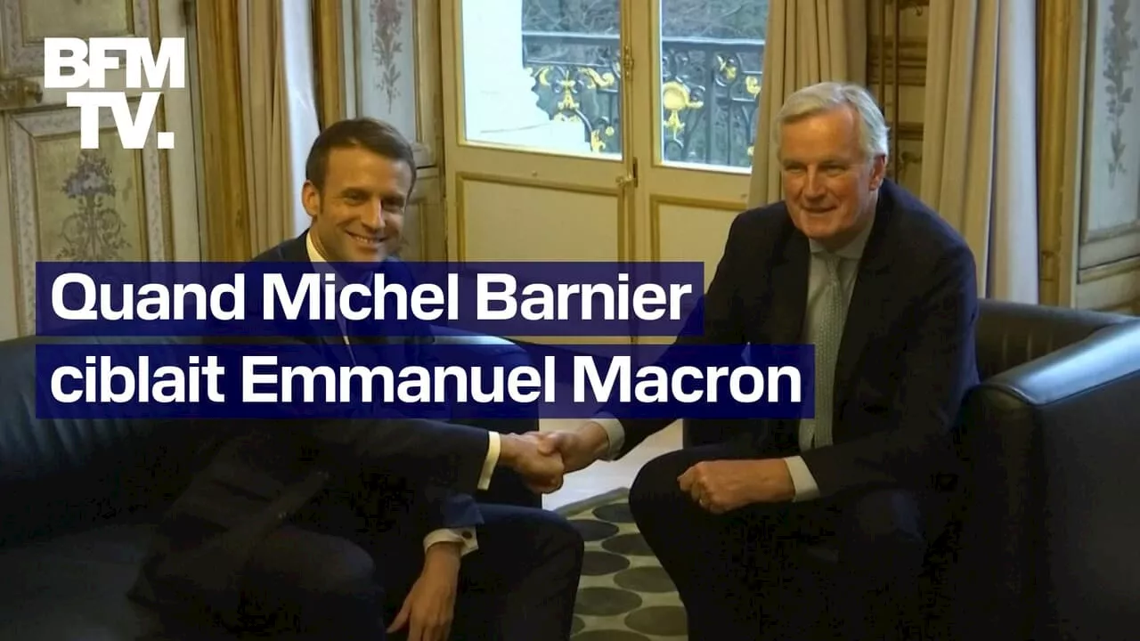 Quand Michel Barnier ne s'imaginait pas Premier ministre d'Emmanuel Macron