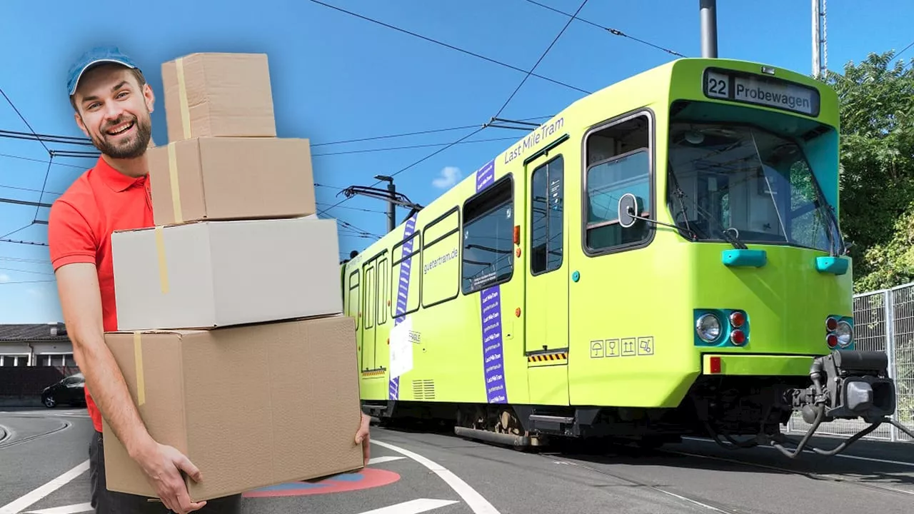 Frankfurt: Straßenbahn fährt jetzt Pakete aus