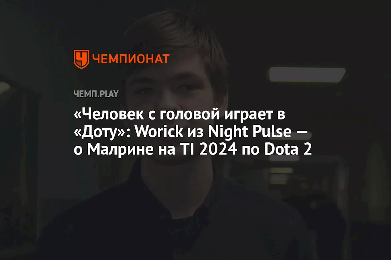 «Человек с головой играет в «Доту»: Worick из Night Pulse — о Малрине на TI 2024 по Dota 2