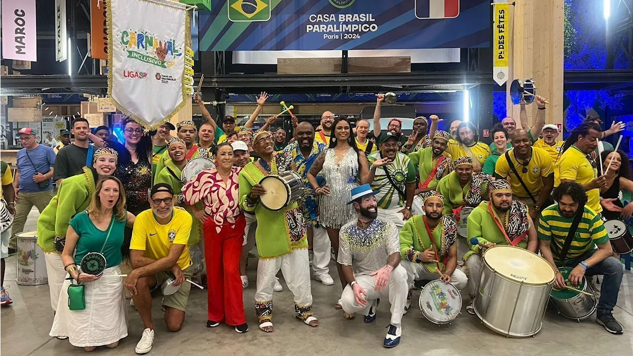 Bateria inclusiva das Escolas de Samba de SP toca nos Jogos Paralímpicos 2024