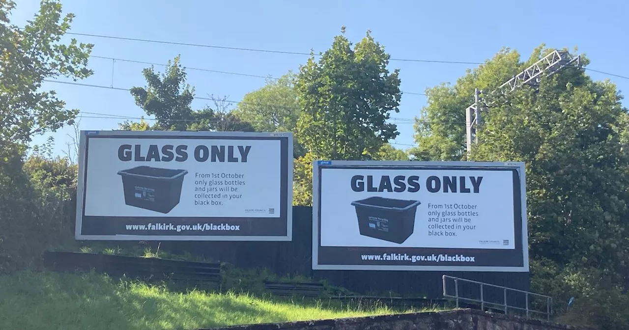 Warning Falkirk's 'black boxes' will only be taking glass recycling from October