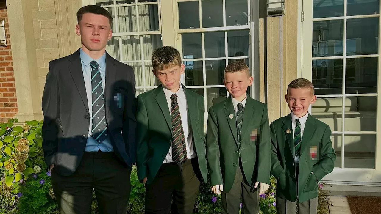 Coleen Rooney shares adorable snap of her sons on their first day back at school as she leads the...