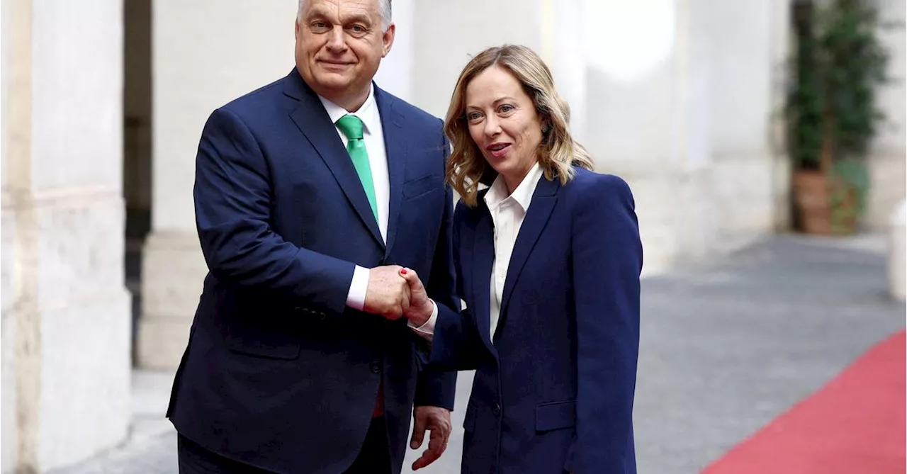 Ukraine-Krieg: Selenskij trifft Ungarns Premier Orban bei italienischem Wirtschaftsforum