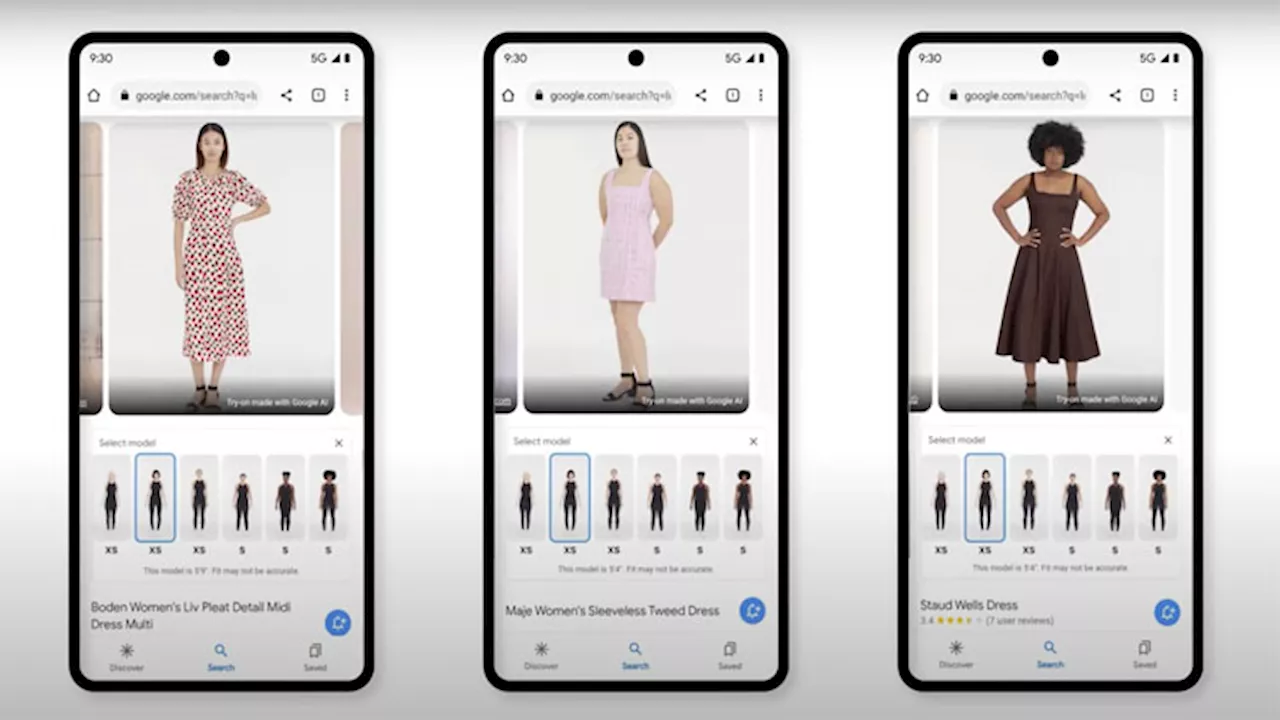 Google virtual try-on tool lets you select dresses which suit you