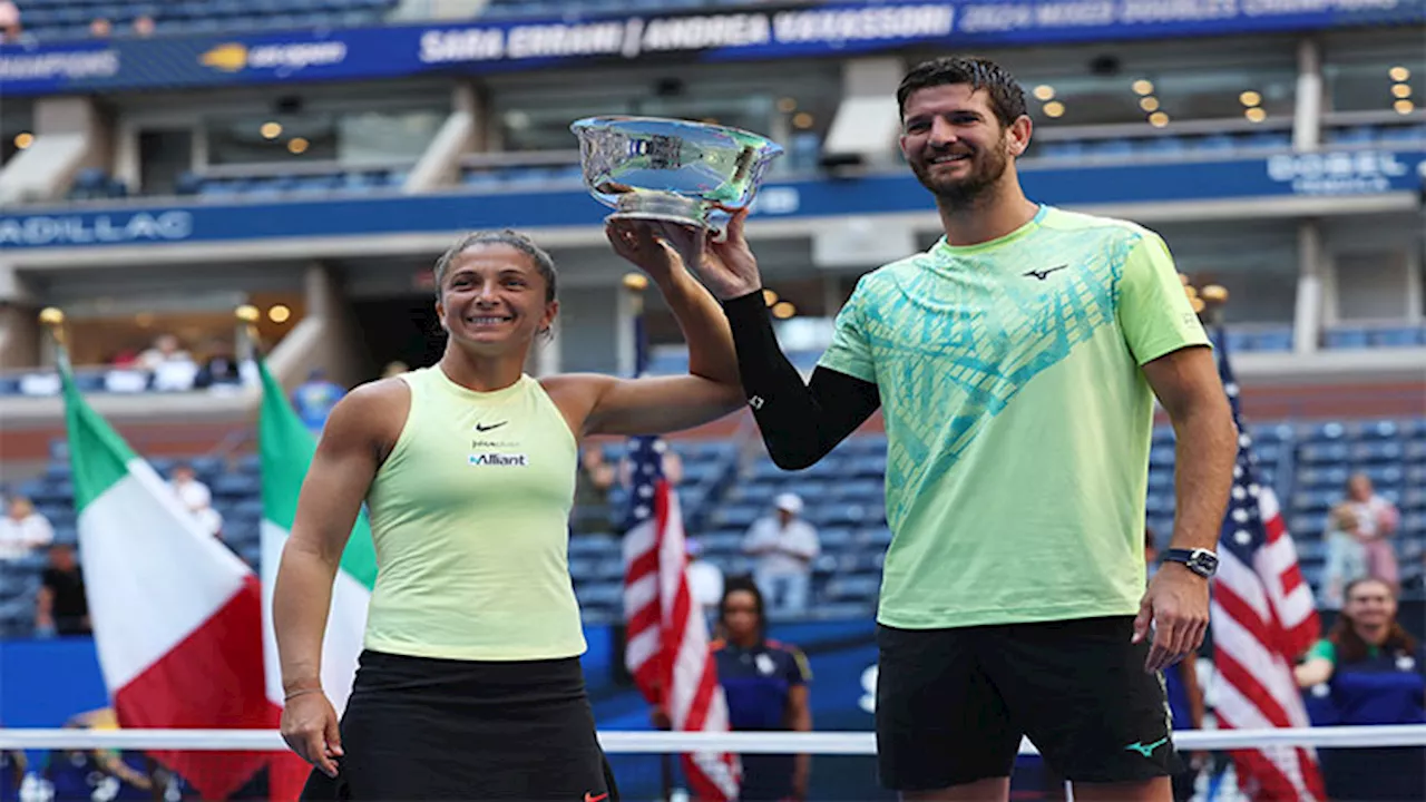 Italy's Errani crowns dream year with US Open mixed doubles win