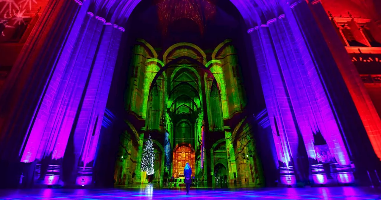 Spell-binding light show returns to Liverpool Cathedral