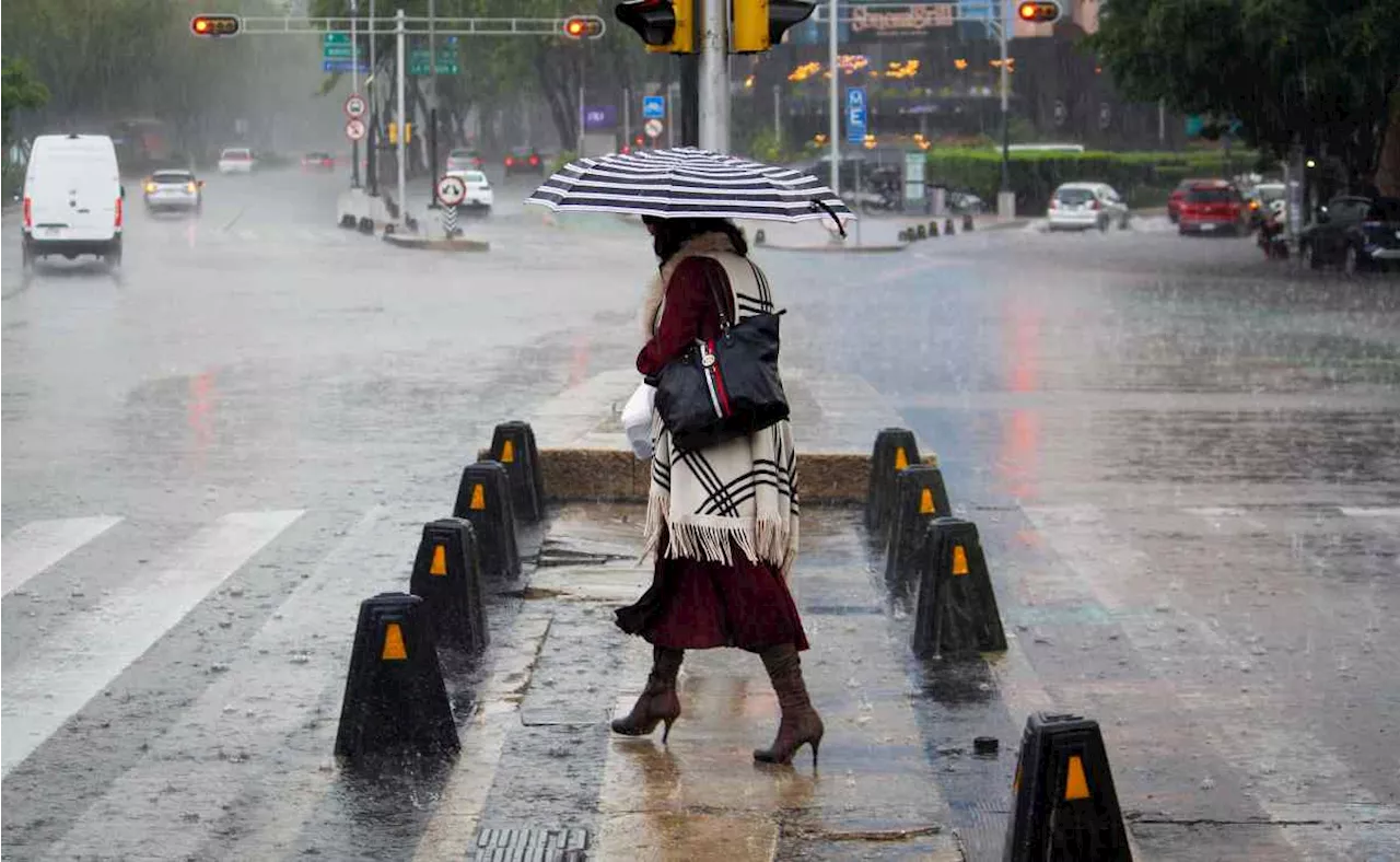 Activan Alerta Amarilla por lluvias fuertes en 6 alcaldías de CDMX