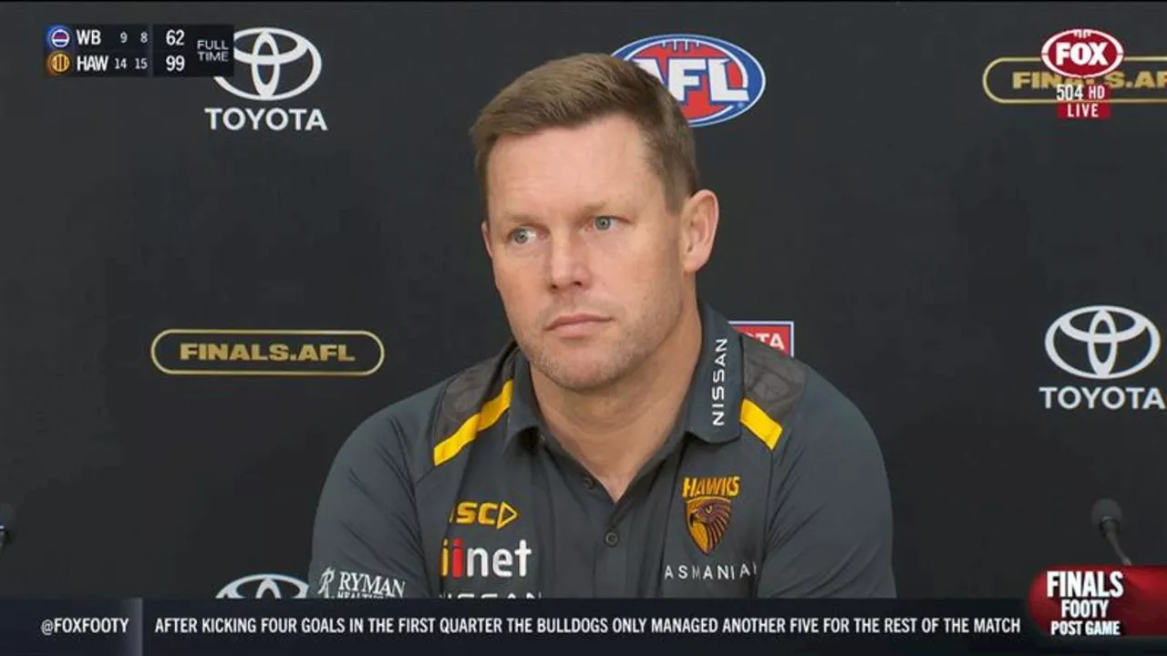 ‘I didn’t ask’: Hawks coach’s blunt response to Ginni’s pub antics