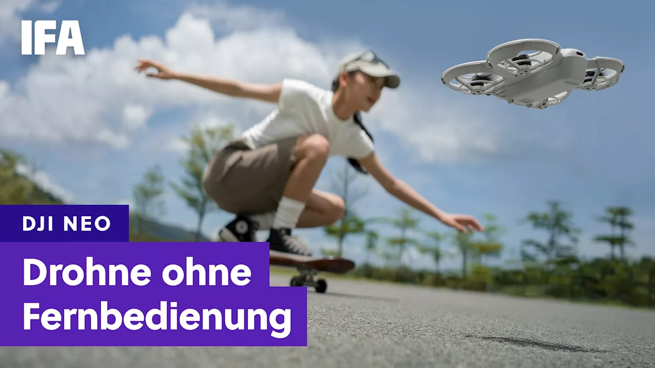 Drohne ohne Fernbedienung: DJI stellt auf der IFA ihr bisher leichtestes Modell vor