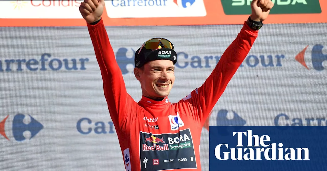 Primoz Roglic seizes chance on climb to take Vuelta stage 19 and red jersey