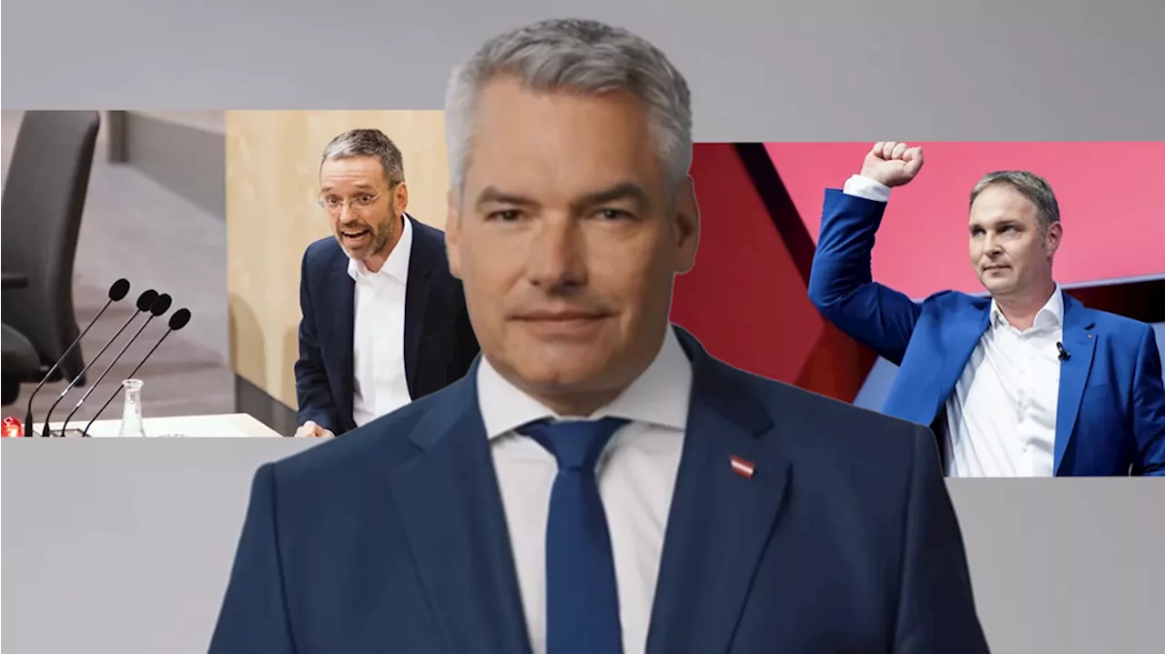 'Wenn ein Sturm aufzieht' - Nehammer fegt in Wahlkampf-Spot über Kickl und Babler