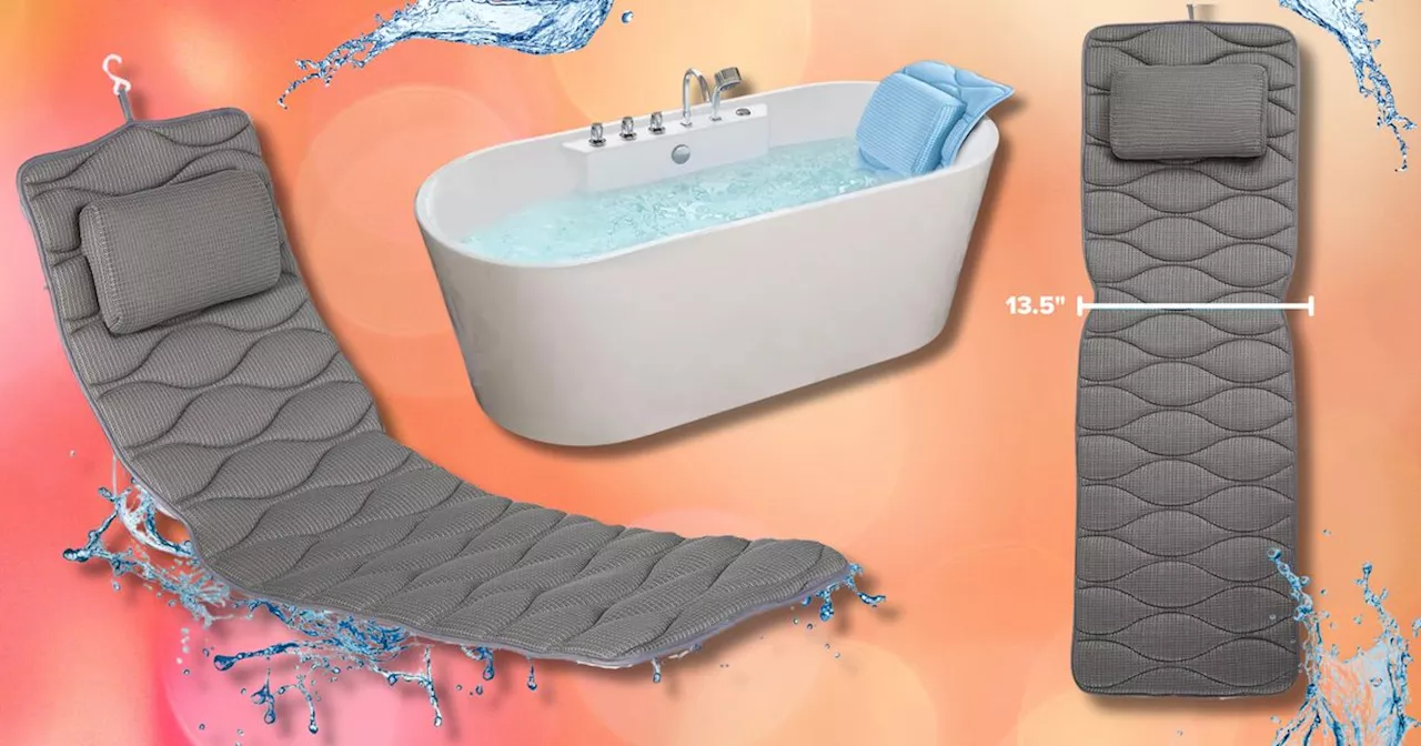 This Back-Saving Full-Body Bath Pillow Is Under $40 With A Coupon