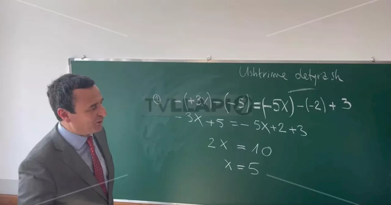 Mathe-Gleichung falsch gelöst: Premierminister blamiert sich vor Schülern