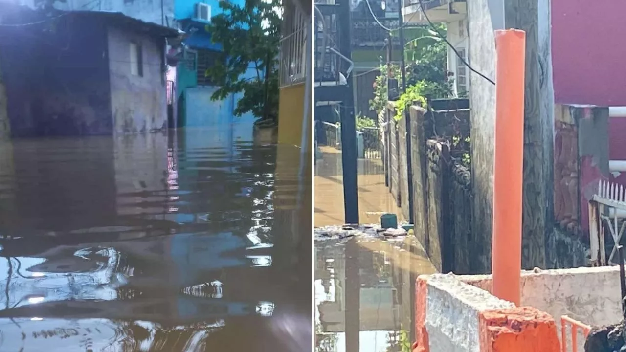 Colonias de Agua Dulce amanecen bajo el agua tras lluvias hoy 6 de septiembre