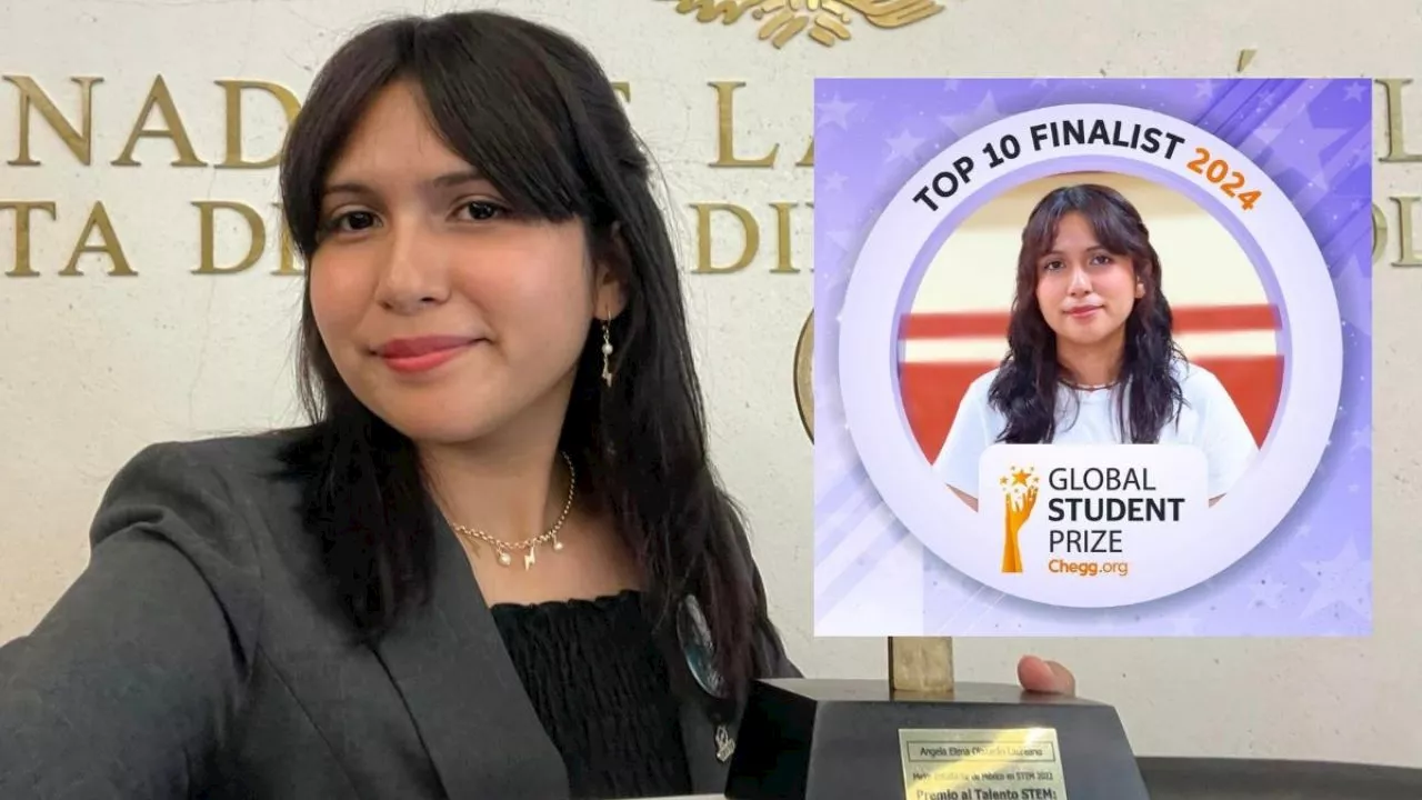 Ángela, estudiante del Conalep de Papantla, busca ser Premio Nobel de la Educación