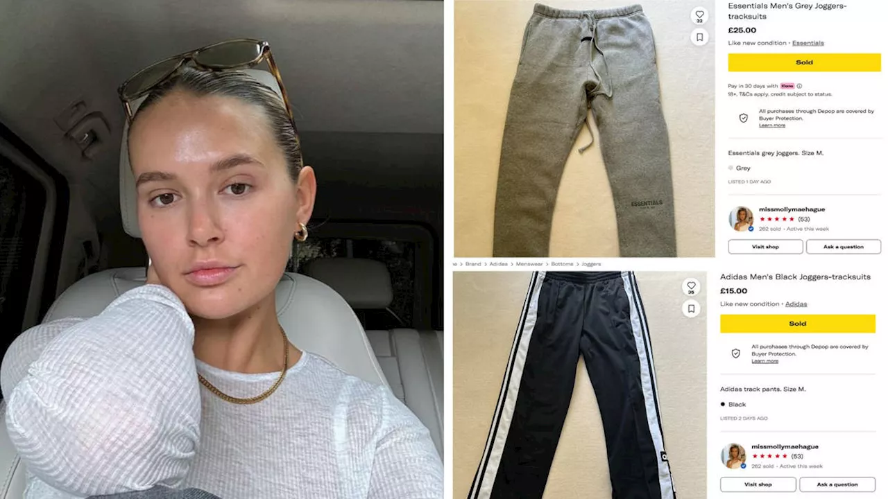 Molly Mae sells men's clothes on Depop weeks after split from ex-fiancé Tommy Fury