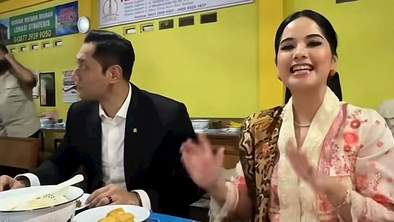 Berkebaya dan Jas Rapi, Annisa Pohan dan AHY Pilih Makan di Warung