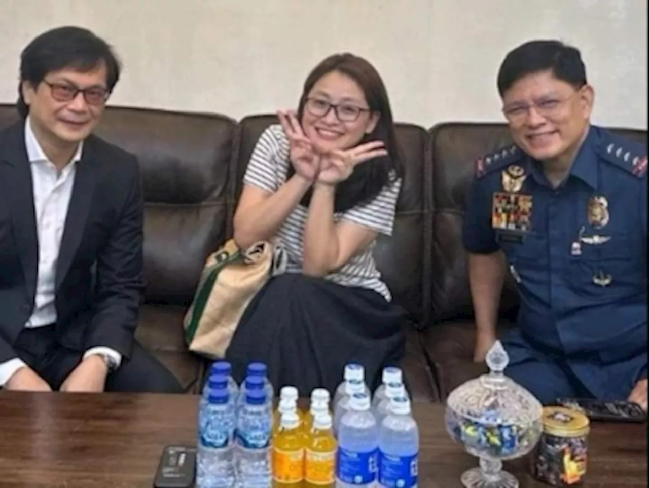 Photos of Philippine officials smiling with wanted ex-mayor Alice Guo after arrest draws online ire