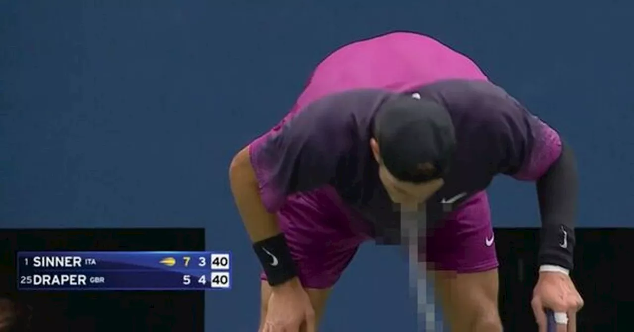 Jack Draper throws up on court during US Open semi-final against Jannik Sinner