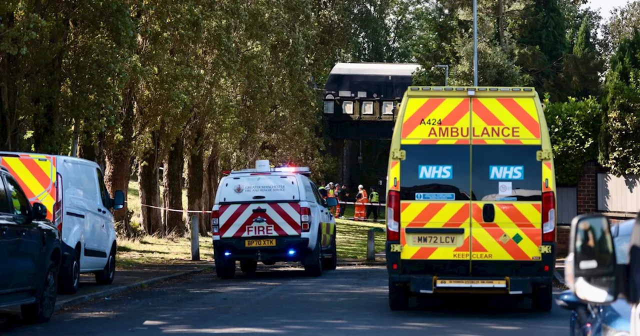 LIVE updates as train derails in Audenshaw with massive emergency service response