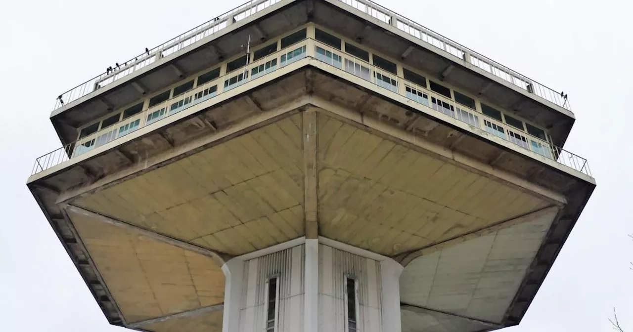 The £14,000,000 space-age tower left to rot next to UK motorway