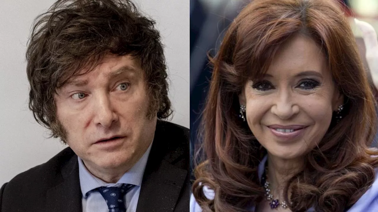 Escala el cruce entre Javier Milei y Cristina Kirchner en redes sociales