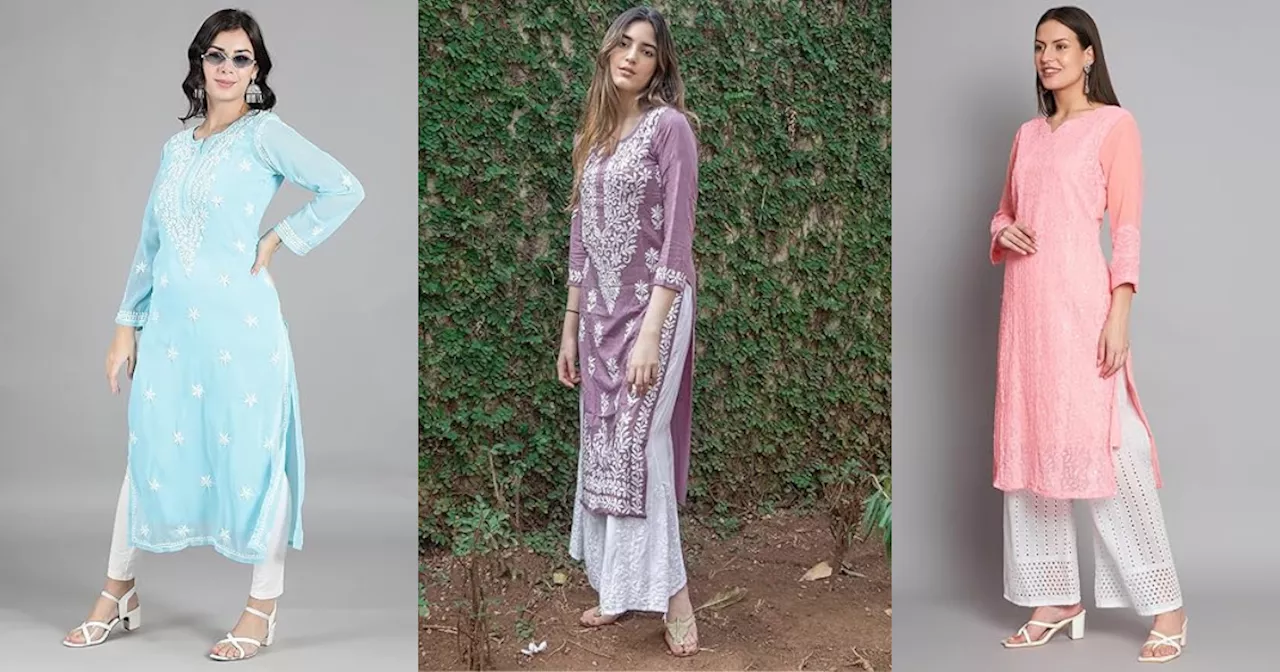 प्रीमियम फील देंगे Chikan Kurta के ये लेटेस्ट डिजाइन, नजरें नहीं हटा पाएंगे लोग