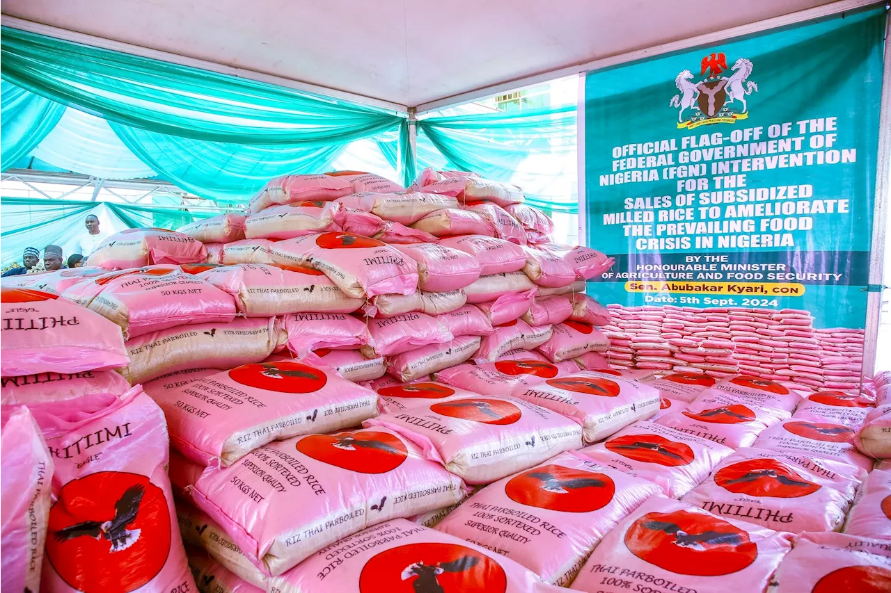 Tinubu’s govt flags off sale of N40,000 subsidized 50kg bag of rice