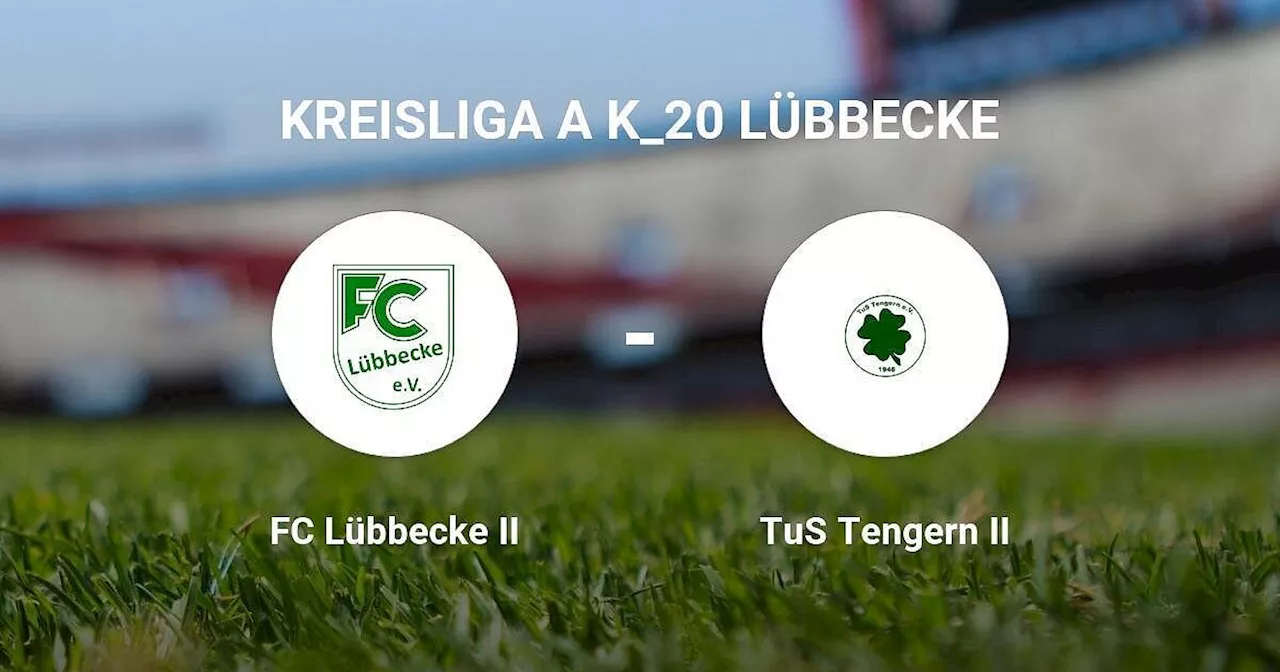 Das Team des FC Lübbecke II gegen den TuS Tengern II trennen sich unentschieden