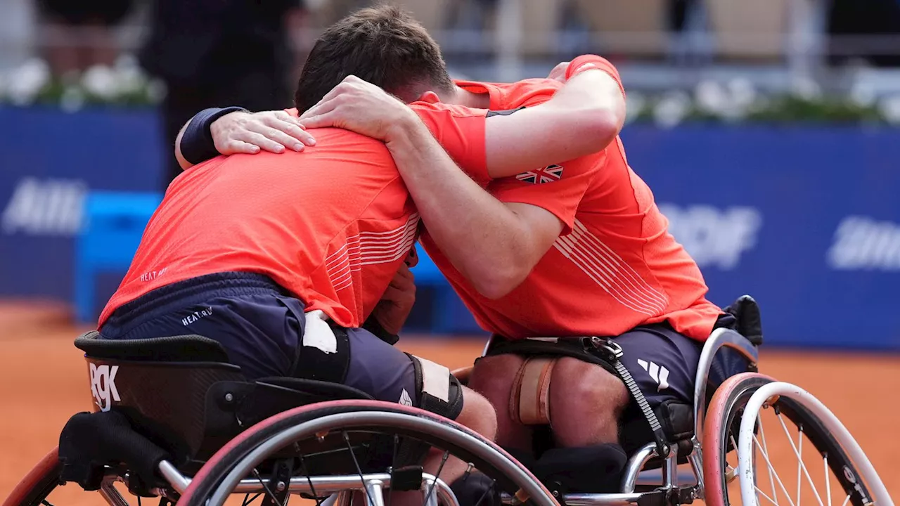 Paralympics 2024: Alfie Hewett and Gordon Reid secure wheelchair tennis gold with dominant win at Roland Garros