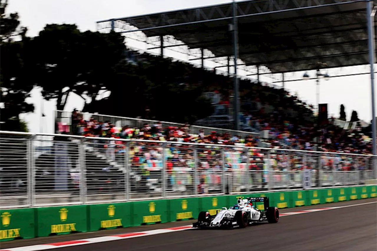 Rekord im Baku: Valtteri Bottas-Williams mit 378 km/h